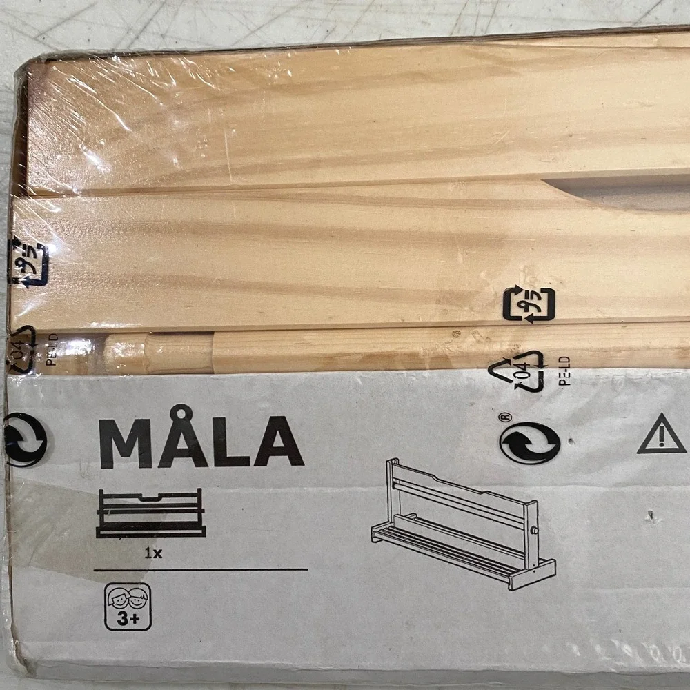 IKEA MALA‎ 101.493.50 Wood Tabletop Paper Roll Dispenser With Storage